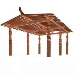 sunshade Low-poly  3D model