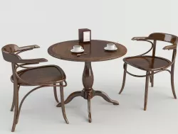 Table Chairs - Tavern Bar 2 3D model
