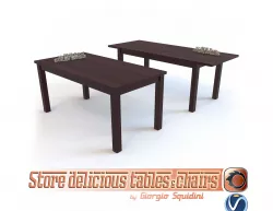Table ERNEST by Halmar Low-poly  3D model