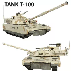 Tank T-100 3D model