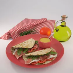 Tortilla with Bacon Set 3D model