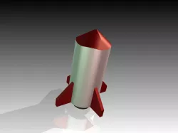 TOY WOODEN ROCKET