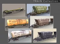 Train Collection 1 Low-poly  3D model