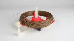 Universal stand-alone filament spool holder (Fully 3D-printable)