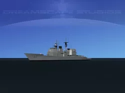 USS Hue City CG-66 LP Low-poly  3D model