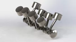 V8 Engine Crankshaft