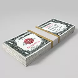 Wad of dollar bills Low-poly  3D model