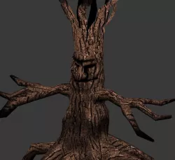 Wood Monster Low-poly  3D model
