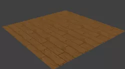 Wooden floor  Low-poly  3D model