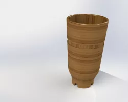Wooden Glass VONTAN 3D model