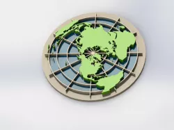 World Map Bowl