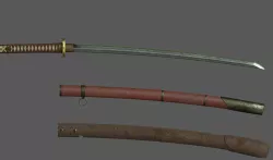 WW2 - Japanese Army Type98 GUNTO - Katana 3D model
