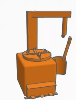 1/10 scale tire changer