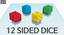 [1DAY_1CAD] 12 SIDED DICE