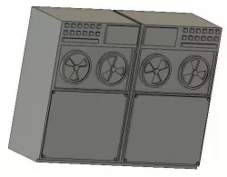 28mm Computer bank scenery terrain