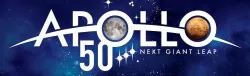 Apollo 50th Anniversary Moon Landing Logo