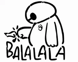 Baymax stencil