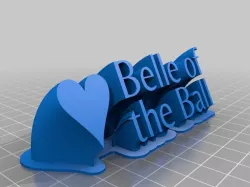 Belle of the Ball Name Plate