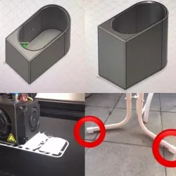 camping table leg end cap for oval pipe