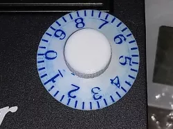 Combination lock style panel control knob
