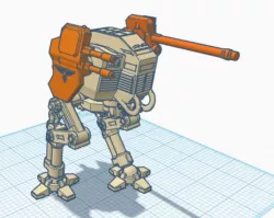 Dieselpunk German Mech Walker
