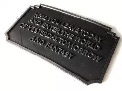 Disneyland Entrance Plaque