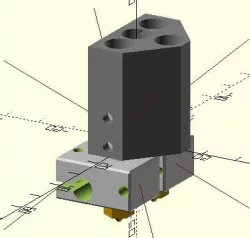 E3d Chimera Aqua Openscad