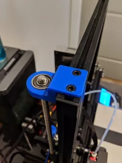 Ender 3 Lead Screw support (no extra hardware needed)