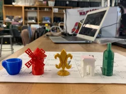 French Themed Boardgame Pieces 