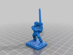 HeroQuest Barbarian with newbases