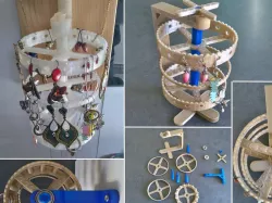 jewelry carousel . modular . ring - earring - neacklace . organizer . display stand . fully 3D printable . print