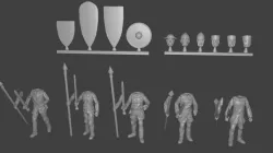 Men-at-arms Miniatures Customizable
