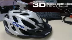 Mini camera mounting kit for cycling helmet 