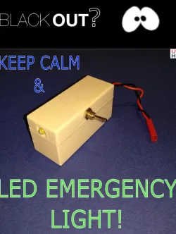 Mostly Reclaimed DIY LED Emergency Lamp