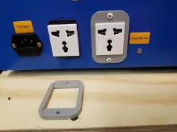 Mounting Bezel for K40 Laser Cutter Power Outlets