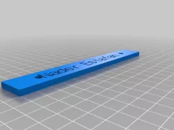My Customized customisable foldarap name tag