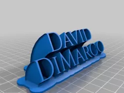 My Customized Sweeping 2-line name plate 4