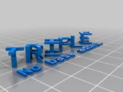 My Customized Triple Letter Blocks Illusion