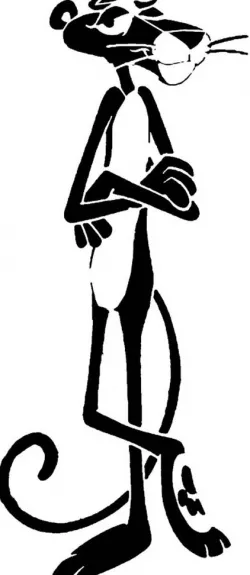 Pink Panther stencil