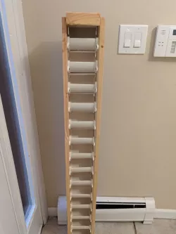 PVC Shop hardware organizer with 3D printed inserts