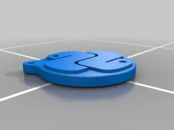 Python Logo Keychain