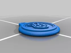 Raspberry Pi Logo Keychain