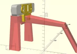 RealSense T265 mount for DIYRoboCar donkey handle