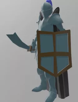 Runescape Player in Rune Armour and 99 cape 
