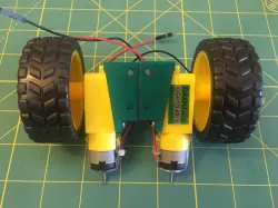 Small Gear Motor Mount (Dagu) Side Mount Remix + Robot Chassis