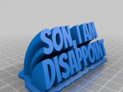 Son I am Disappoint plate 2