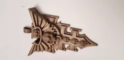 Warhammer Inquisitorial Rosette Keychain