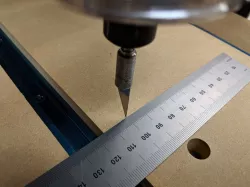 Xacto collet CNC steps/mm calibration aid