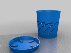 130x100 Orchid Pot and Saucer - Split Parts