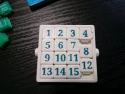 15 game with locking tiles and optional dual extrusion 